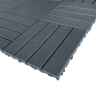 Plastic Interlocking Deck Tiles,44 Pack Patio Deck Tiles,11.8"x11.8" Square Waterproof Outdoor Floor All Weather Use, Patio Floor Decking Tiles for Po