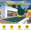 VEVOR Inground Pool Safety Cover, 20 x 42 ft Rectangular Winter Pool Cover, Triple Stitched, High Strength Mesh PP Material, Good Rain Permeability, I