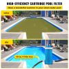 VEVOR Pool Cartridge Filter, 100Sq. Ft Filter Area Inground Pool Filter,Above Ground Swimming Pool Cartridge Filter System w/Polyester Cartridge,Corro