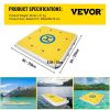 VEVOR Inflatable Dock Floating Platform, 8 x 8 ft, 3-5 Person Capacity, 6 inches Thick, Swim Dock with Hand Pump, Electric Air Pump & Storage Bag, Dro