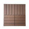 Plastic Interlocking Deck Tiles,44 Pack Patio Deck Tiles,12"x12" Square Waterproof Outdoor Flooring All Weather Use, Patio Floor Decking Tiles for Por