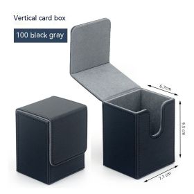 Vertical Card Box Card Storage Box (Option: Black Gray-100)