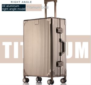 Aluminum Magnesium Alloy Trolley Case (Option: Vintage Titanium-20 Inch)