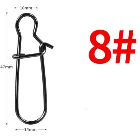 Fishing Gear Stainless Steel Pin Connector Enhanced Pin Path Sub Pin Connector (Option: Style8-100PCS)