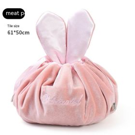 Internet Celebrity Large Capacity Cute Makeup Supplies Storage Bag (Color: Pink)