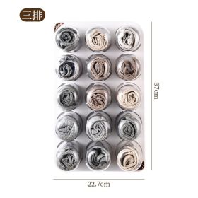 Underwear Storage Box Wall-mounted Panty Socks Storage Wall-mounted Capsule Punch-free Storage Rack Home Storage Gadget (Option: Three Rows)