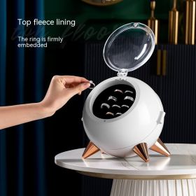 Storage Fashion Dust-proof Storage Box (Option: Ivory White-Round)