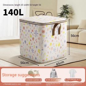 Clothes Quilt Finishing Moving Packing Artifact (Option: Flower Vine Bear 140L-Style 1)