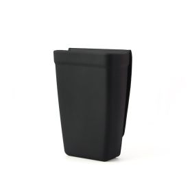Household Bathroom Suction Toothbrush Holder (Option: Silicone Storage Bucket-Black)