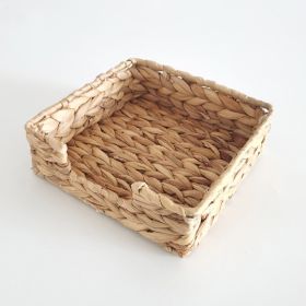 Gourd Reed Storage Basket Napkin Box (Option: Primary Color-18cmx18cm7cm)