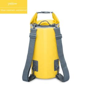 Waterproof Bag PVC Waterproof Bag Swimming Beach Drifting Camouflage Backpack (Option: Yellow-30L)